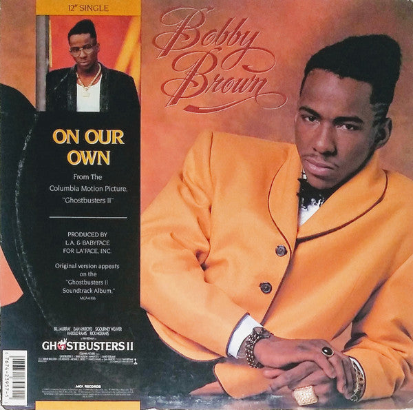 Bobby Brown : On Our Own (12", Single, Pin)