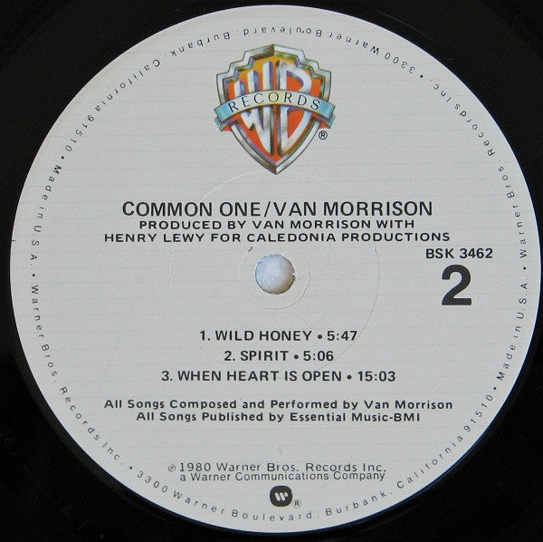 Van Morrison : Common One (LP, Album, Los)