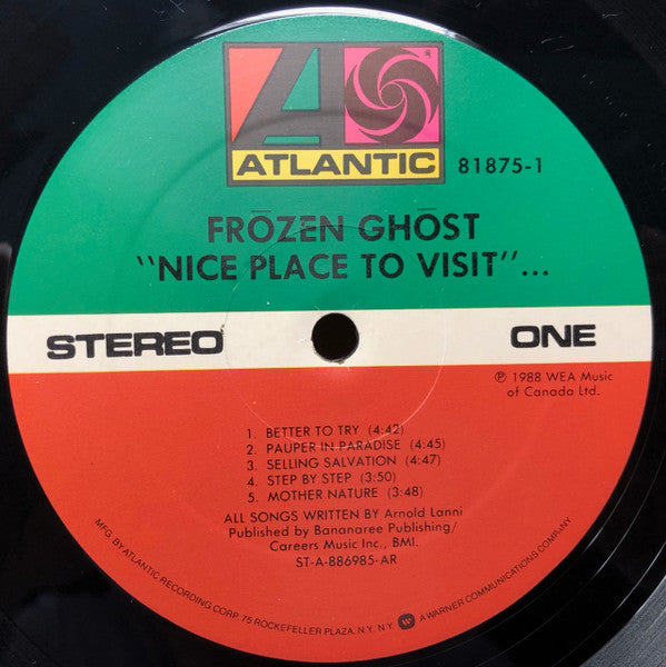 Frōzen Ghōst : Nice Place To Visit (LP, Album, All)