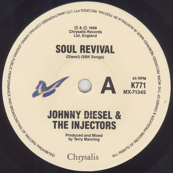 Johnny Diesel & The Injectors : Soul Revival (7", Single, Ltd)