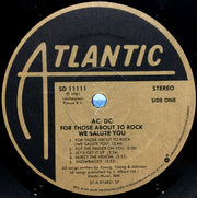 AC/DC : For Those About To Rock (We Salute You) (LP, Album, Spe)