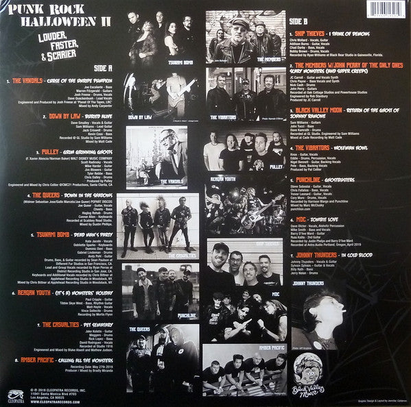 Various : Punk Rock Halloween II: Louder, Faster, & Scarier (LP, Comp, Ora)