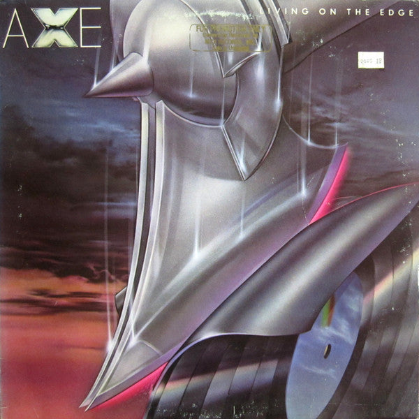 Axe : Living On The Edge (LP, Album, Pin)
