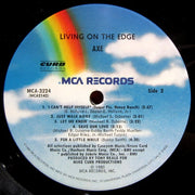 Axe : Living On The Edge (LP, Album, Pin)