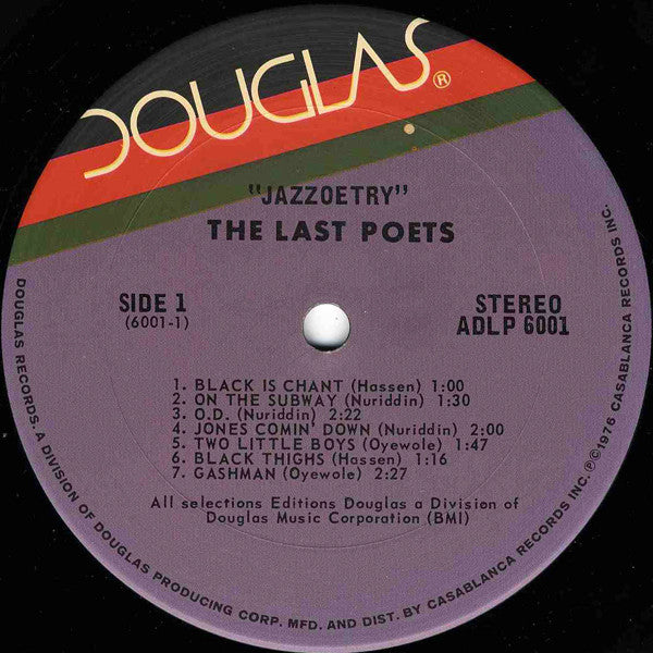 The Last Poets : Jazzoetry (LP, Comp)