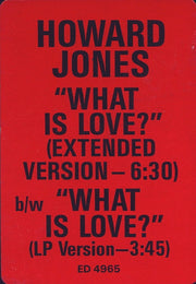 Howard Jones : What Is Love? (12", Promo)