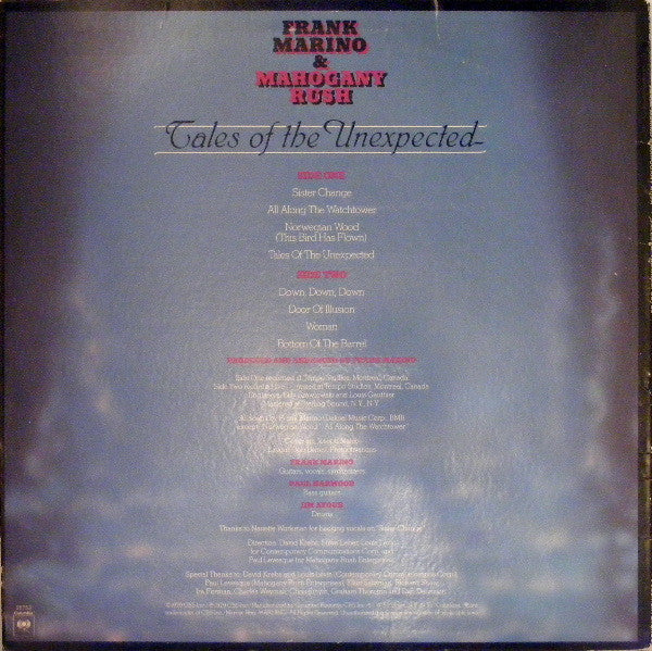Frank Marino & Mahogany Rush : Tales Of The Unexpected (LP, Album, Ter)