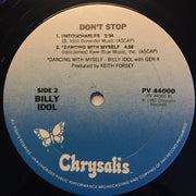 Billy Idol : Don't Stop (12", EP, Pos)