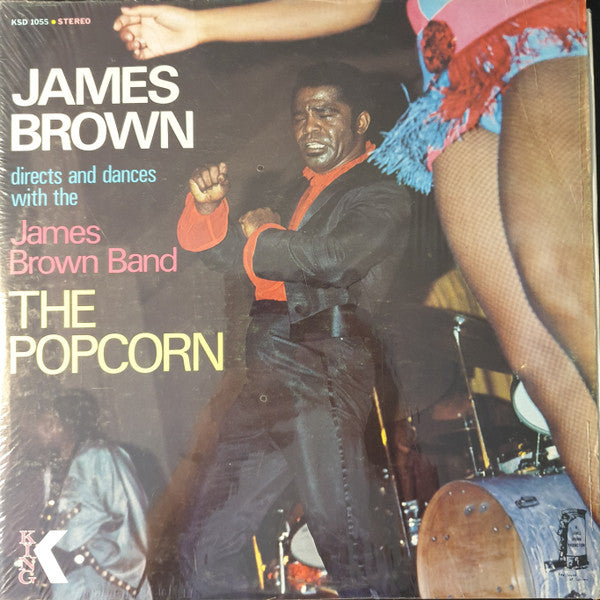 James Brown Directs And Dances With The The James Brown Band : The Popcorn (LP, Album, Ora)