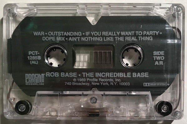 Rob Base : The Incredible Base (Cass, Album, AL,)