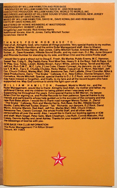 Rob Base : The Incredible Base (Cass, Album, AL,)