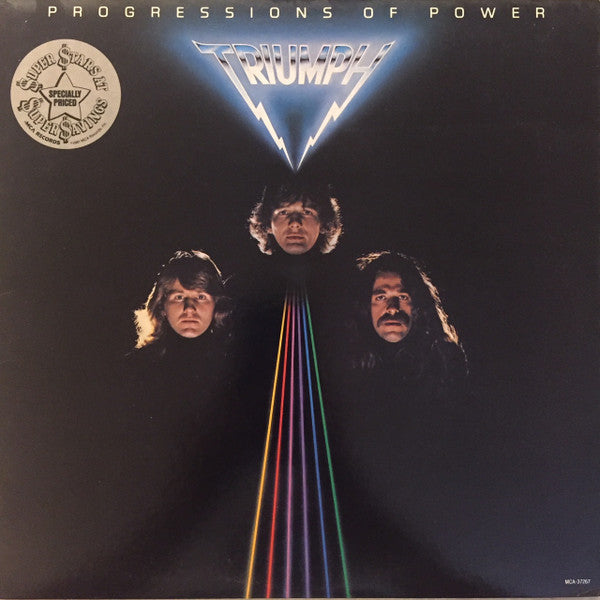 Triumph (2) : Progressions Of Power (LP, Album, RE, RM, Pin)