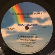 Triumph (2) : Progressions Of Power (LP, Album, RE, RM, Pin)