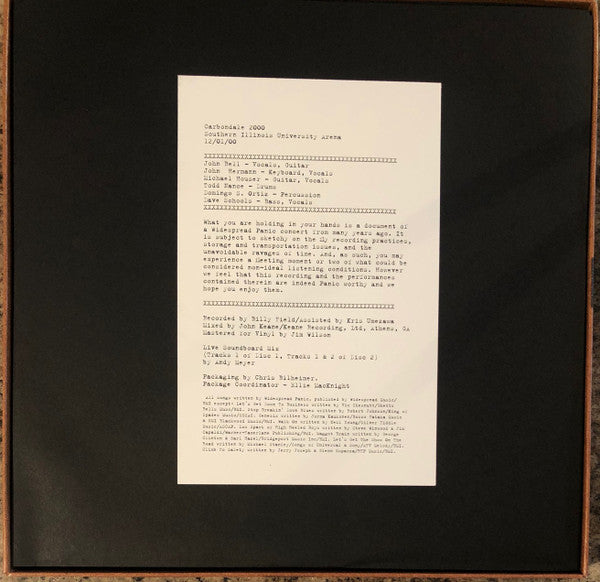 Widespread Panic : Carbondale 2000 (5xLP, RM)