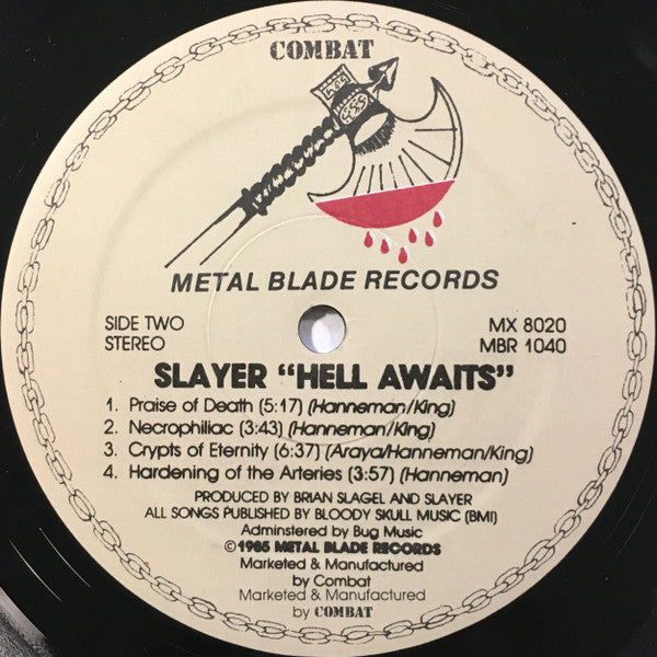 Slayer : Hell Awaits (LP, Album, RE)