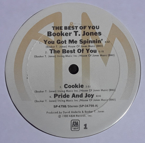 Booker T. Jones : The Best Of You (LP, Album, Ter)