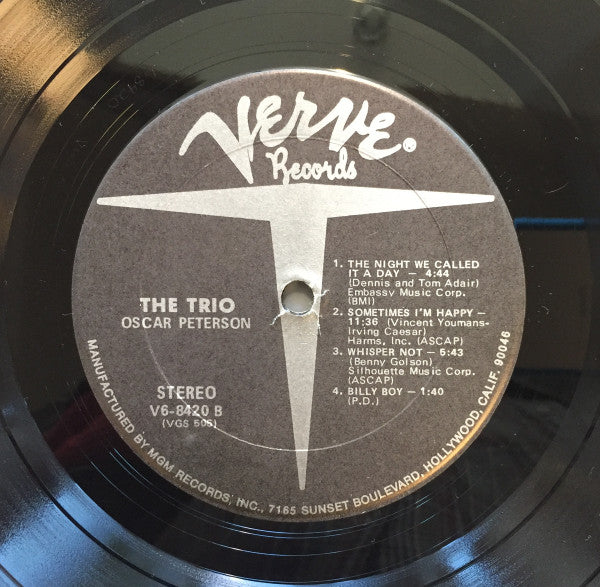 The Oscar Peterson Trio : The Trio : Live From Chicago (LP, Album, RE)
