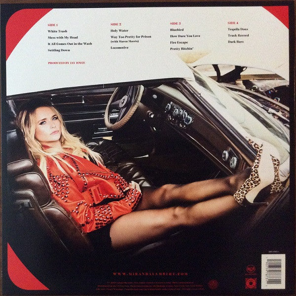 Miranda Lambert : Wildcard (2xLP, Album, Red)