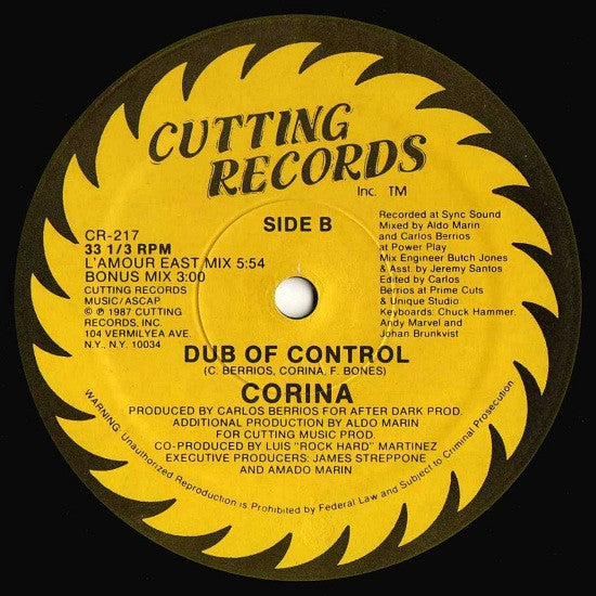 Corina : Out Of Control (12")