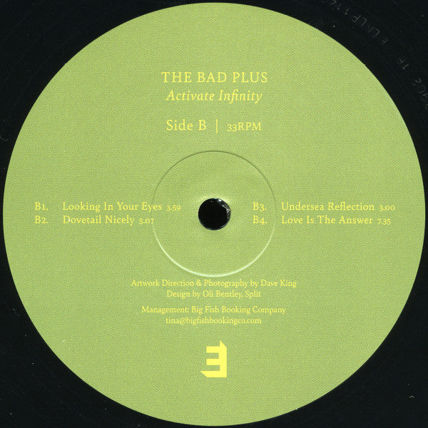 The Bad Plus : Activate Infinity (LP, Album)