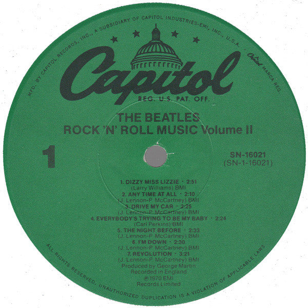 The Beatles : Rock 'n' Roll Music, Volume 2 (LP, Comp, Jac)