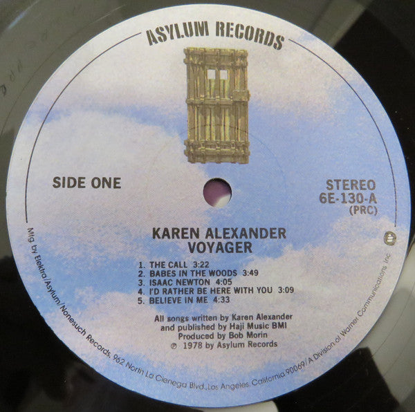 Karen Alexander : Voyager (LP, Album)