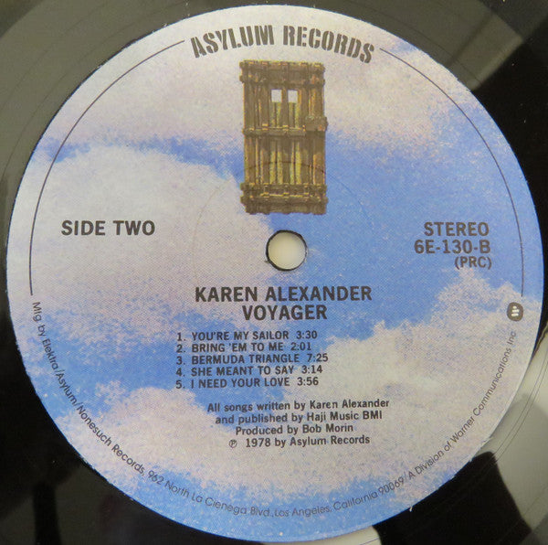Karen Alexander : Voyager (LP, Album)