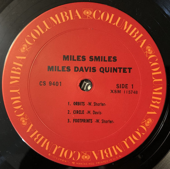 The Miles Davis Quintet : Miles Smiles (LP, Album, RE, Pit)