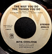 Rita Coolidge : The Way You Do The Things You Do (7", Styrene, Ter)