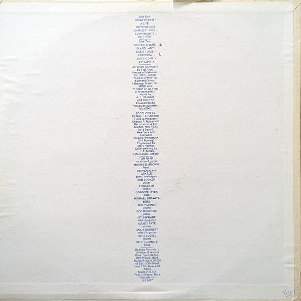 Tom Rapp / Pearls Before Swine : ...Beautiful Lies You Could Live In. (LP, Album, Pit)