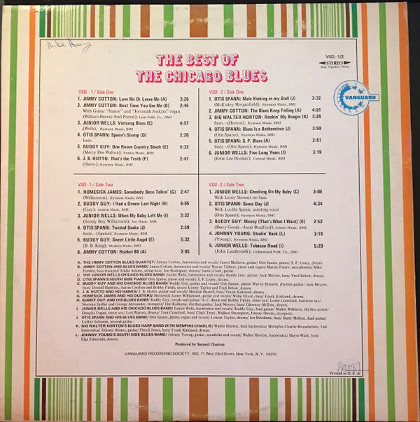 Various : The Best Of The Chicago Blues (2xLP, Comp, Gat)
