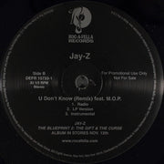 Jay-Z : Hovi Baby / U Don't Know (Remix) (12", Promo)