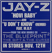 Jay-Z : Hovi Baby / U Don't Know (Remix) (12", Promo)