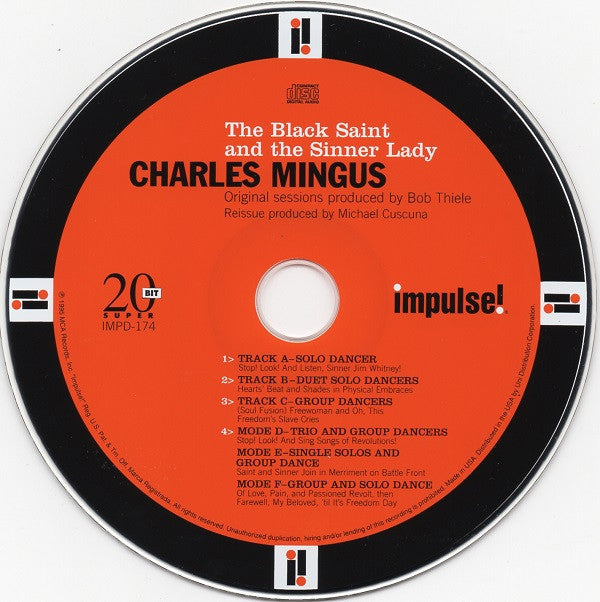 Charles Mingus : The Black Saint And The Sinner Lady (CD, Album, RE, RM, Dig)