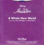 Lea Salonga And Brad Kane : A Whole New World (3", S/Sided, RSD, RE, Blu)