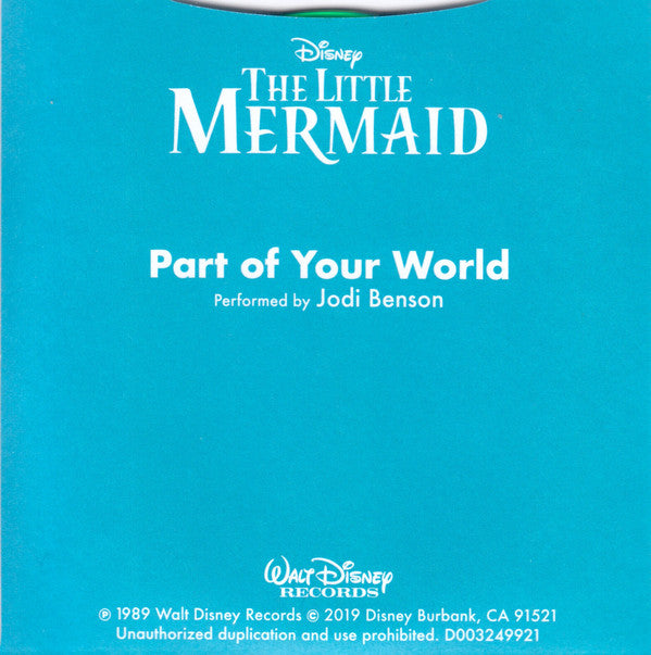 Jodi Benson : Part Of Your World (3", S/Sided, RSD, RE, Gre)