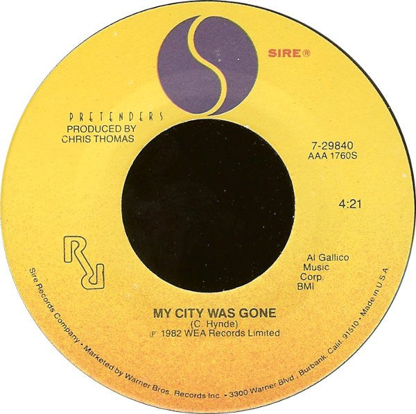 Pretenders* : Back On The Chain Gang (7", Single, All)