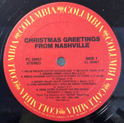 Various : Christmas Greetings From Nashville (LP, Comp, Mono)