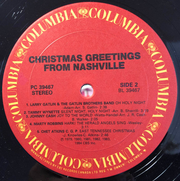 Various : Christmas Greetings From Nashville (LP, Comp, Mono)