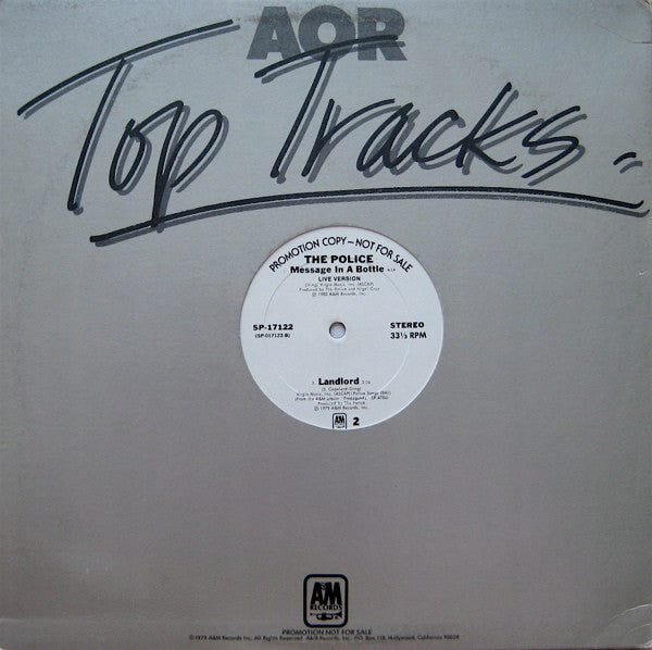 The Police : Message In A Bottle (12", Promo)