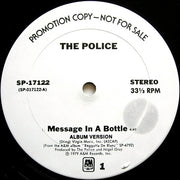 The Police : Message In A Bottle (12", Promo)