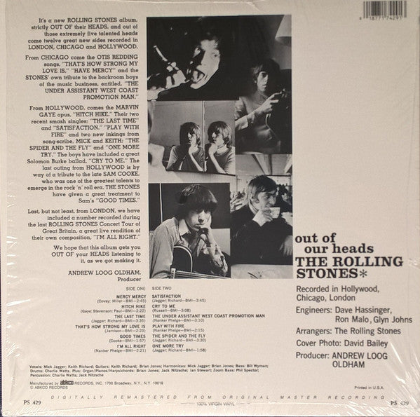 The Rolling Stones : Out Of Our Heads (LP, Album, RE, RM, Ele)