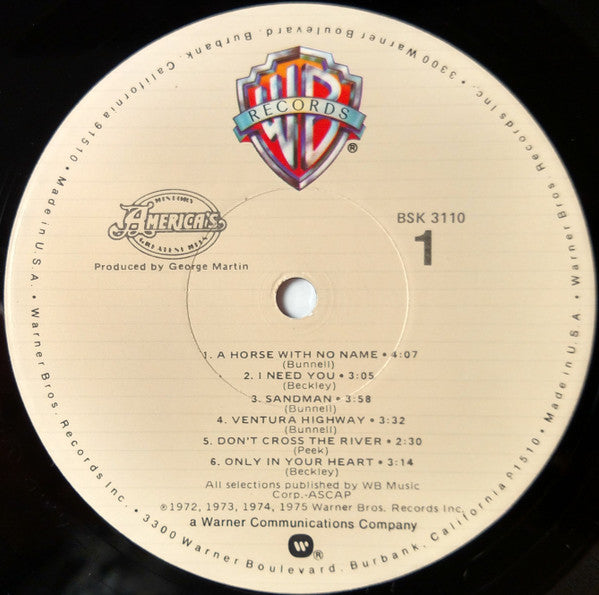 America (2) : History · America's Greatest Hits (LP, Comp, RP, Jac)