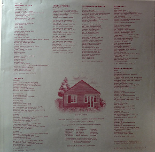 America (2) : History · America's Greatest Hits (LP, Comp, RP, Jac)