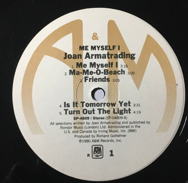 Joan Armatrading : Me Myself I (LP, Album)