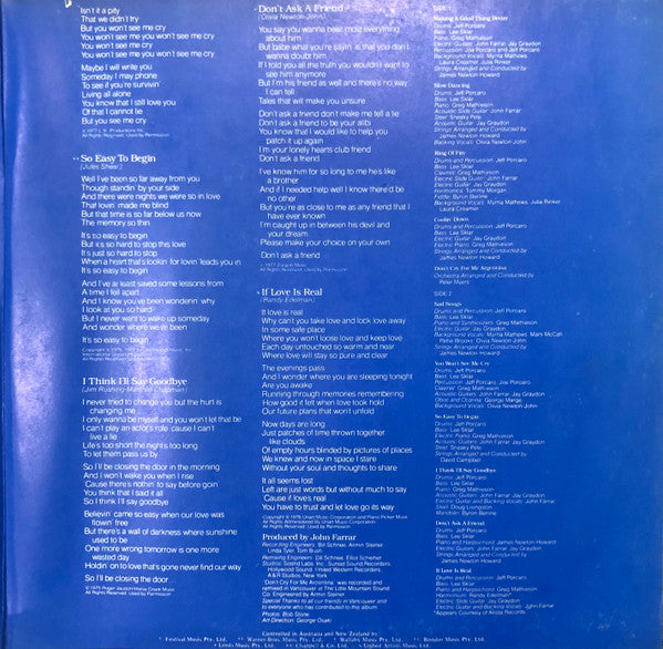 Olivia Newton-John : Making A Good Thing Better (LP, Album)