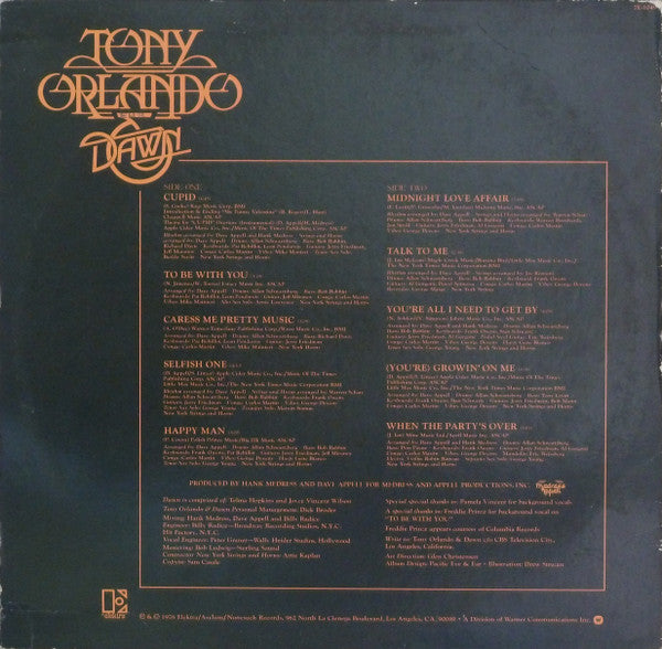 Tony Orlando & Dawn : To Be With You (LP, Album)