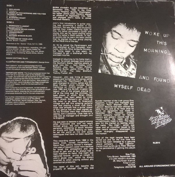 Jimi Hendrix : Woke Up This Morning And Found Myself Dead (LP, Album)