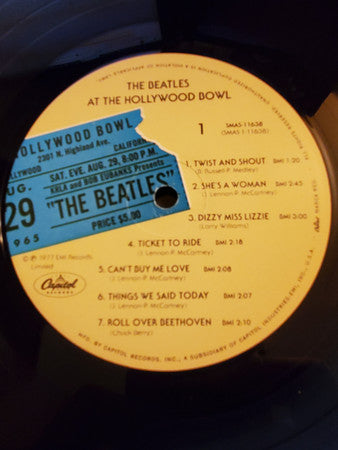 The Beatles : The Beatles At The Hollywood Bowl (LP, Album, Emb)
