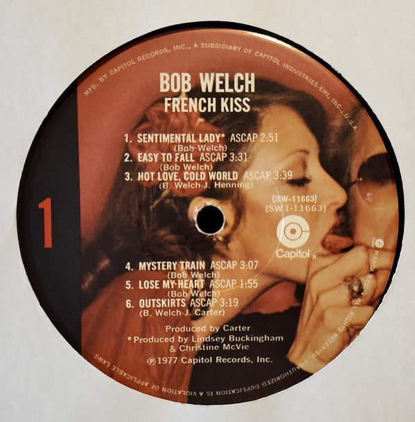 Bob Welch : French Kiss (LP, Album, Jac)